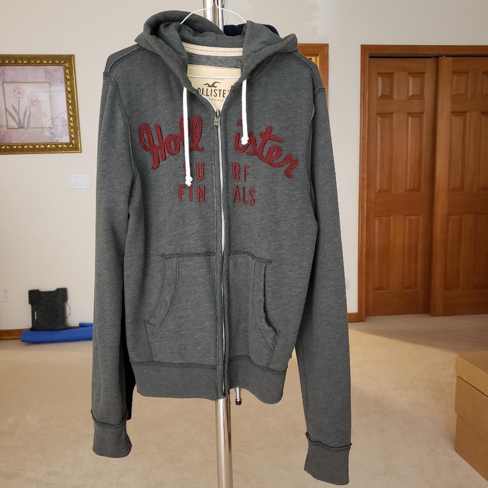 Hollister extremely soft, light hoodie zip up
